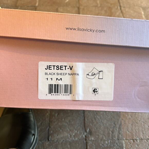 lisa vicky jetset v platforms in black sheep napa - Picture 9 of 9